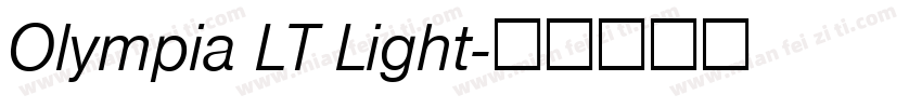 Olympia LT Light字体转换